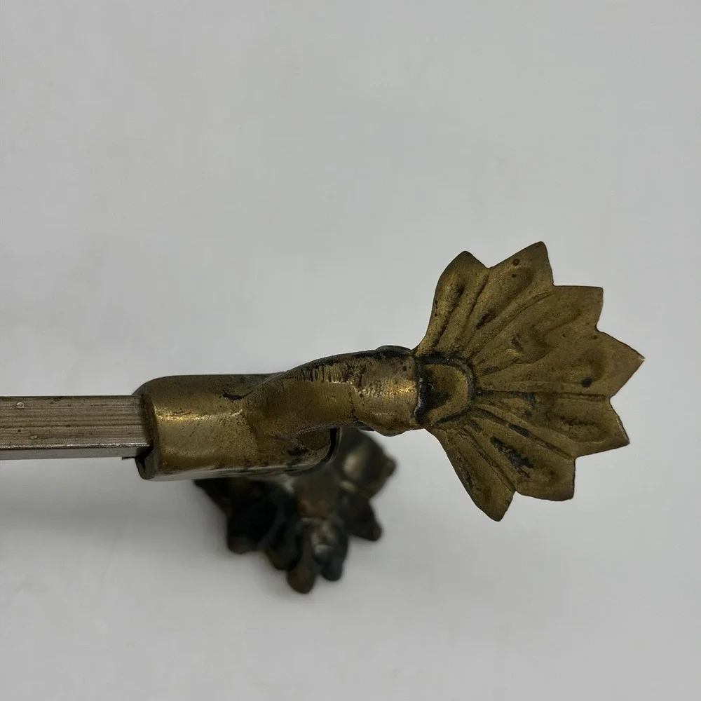 Vintage Regency Style‎ Brass Trivet Stand Adjustable Footed Hot Plate Sideboard